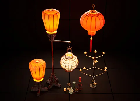 中国古代灯具 - Ancient Chinese Lamps Props