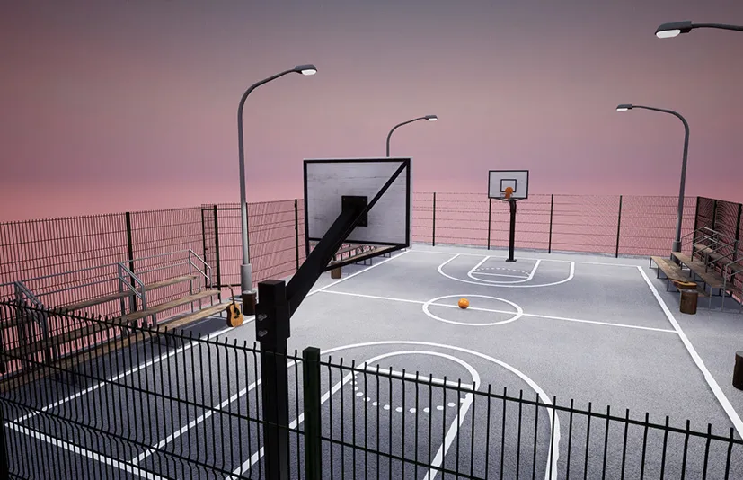 篮球场 - Basketball court