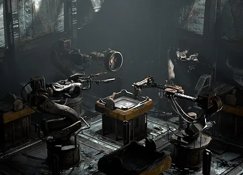 科幻工厂道具 - SciFi factory props