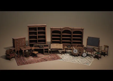 复古办公室 - Retro Office Prop