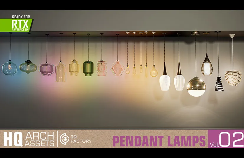 吊灯 - HQ Pendant Lamps Vol. 2