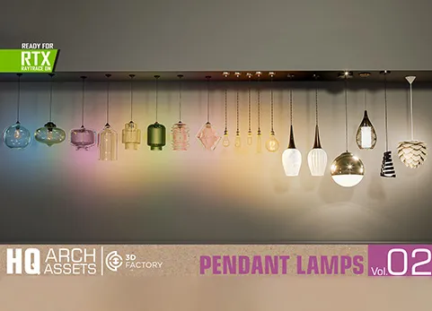 吊灯 - HQ Pendant Lamps Vol. 2