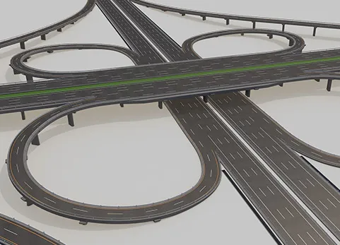 高速公路桥 - Highway Intersection Road Bridge