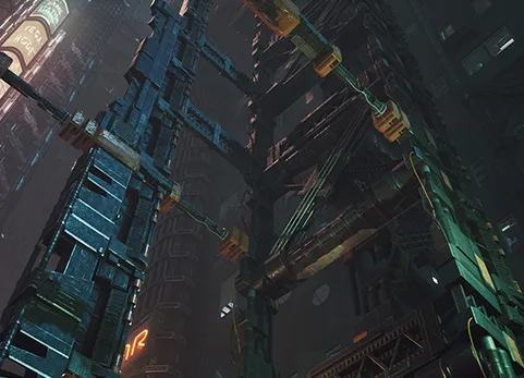 赛博朋克/未来主义结构集 - Cyberpunk / Futuristic Structures Set (Cyberpunk Pack 21 Assets )