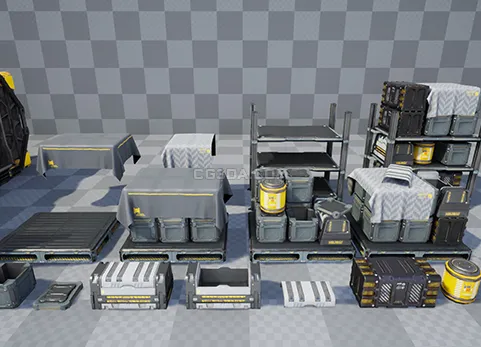 科幻集装箱板条箱-Container Crates Sci-Fi