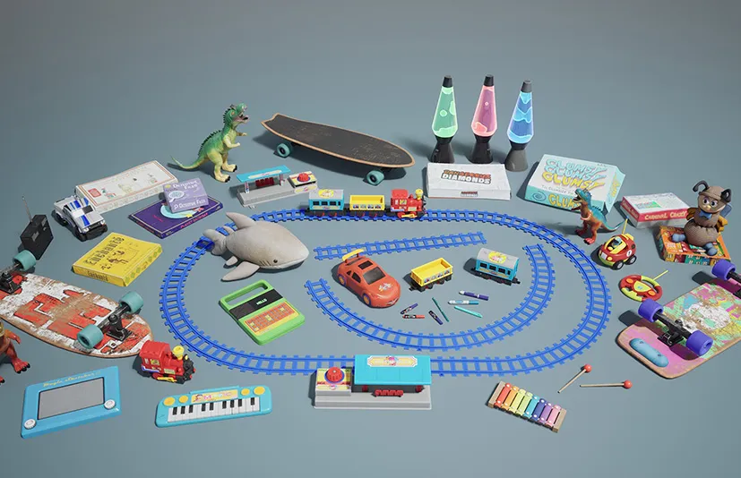 80年代复古玩具 - Retro 80's VOL.3 - Toys (Nanite and Low Poly)