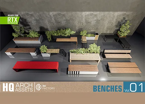 室内长凳设计 - HQ Benches Vol. 1