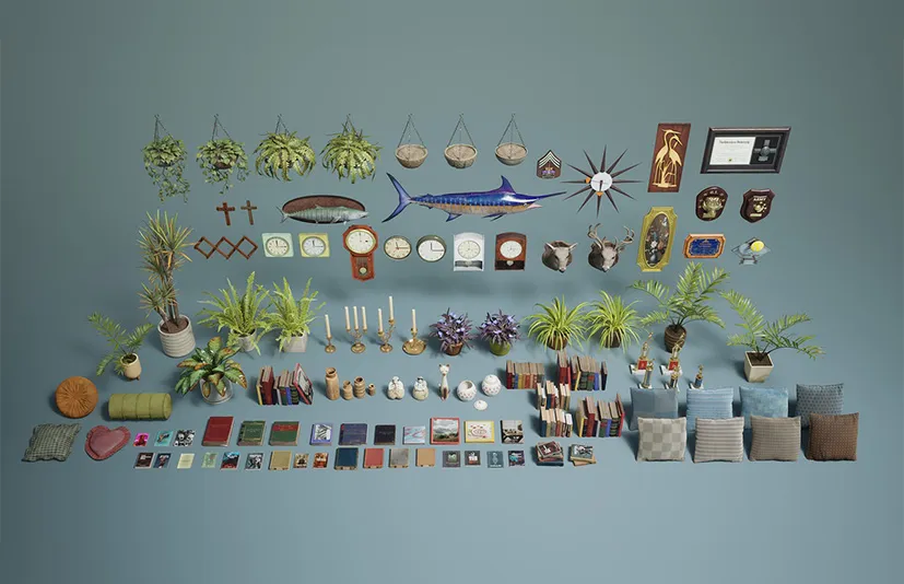 室内装饰 - Suburbs VOL.12 - Interior Decor (Nanite and Low Poly)