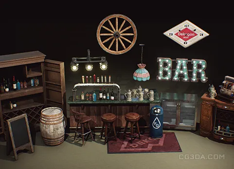 酒吧餐厅装饰道具-Restaurant and Dive Bar VOL.2