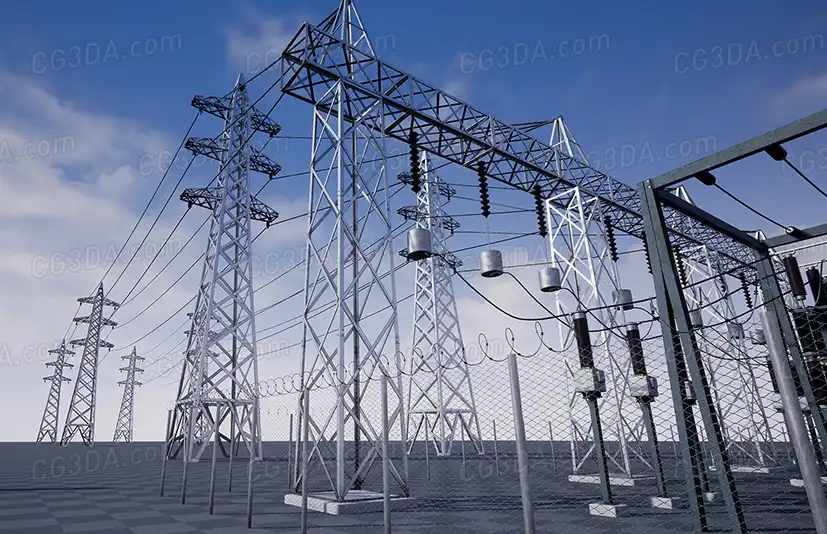 发电站资源包-Electric Central - Solar Pannel - Wind Turbine Pack