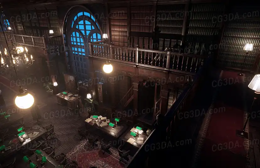 复古图书馆-Old library