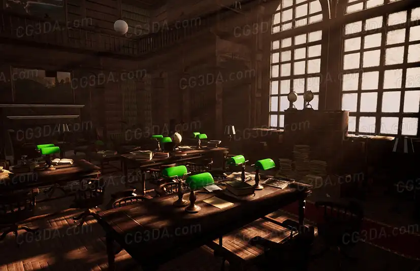 复古图书馆-Old library