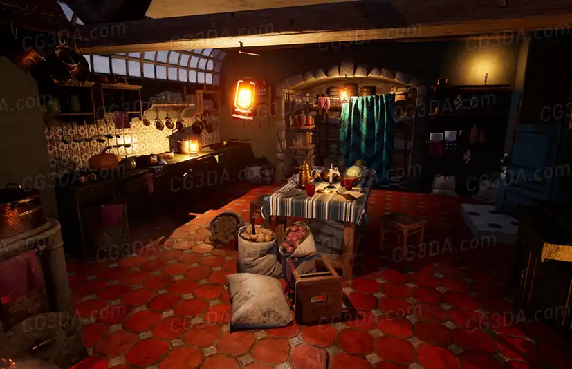 复古厨房-Old Kitchen