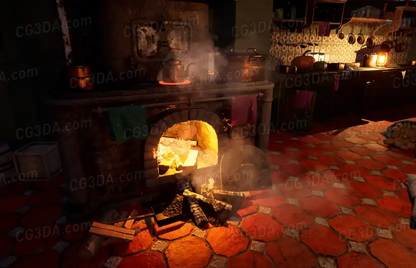 复古厨房-Old Kitchen