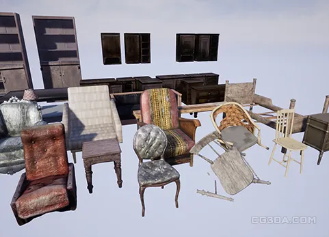 废弃的欧式旧家具-Old Abandoned Furnitures