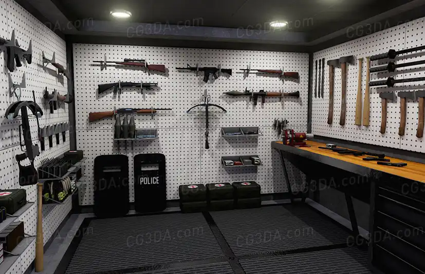 武器库/军火库-Lowpoly Weapons Kit