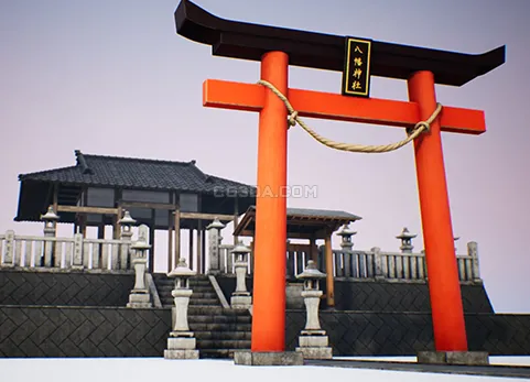 日本神社包-Japanese Shrine Pack - Modular 170+ combinations