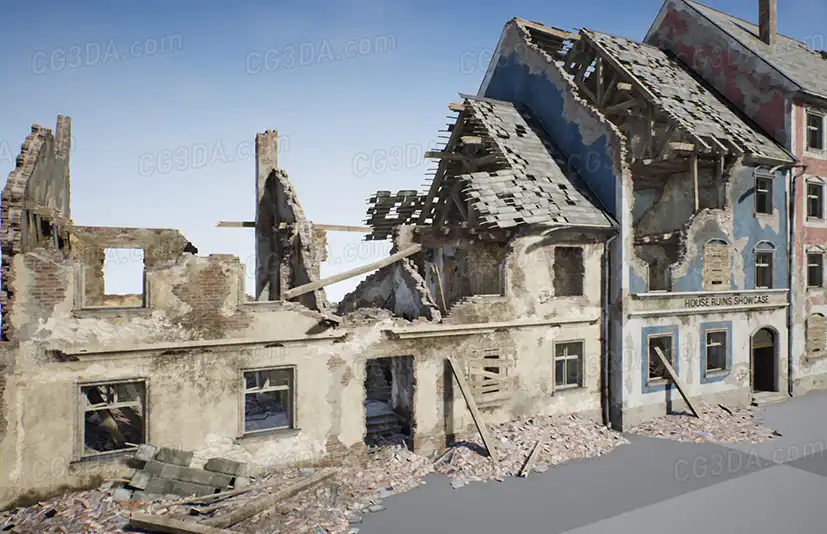 废弃建筑房屋-House Modular Ruins