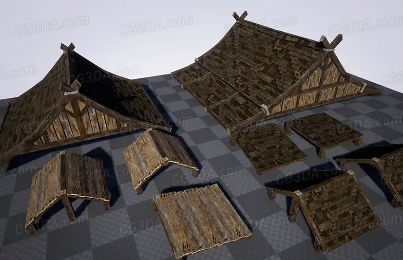 中世纪军事塔楼-Modular Medieval Wooden Structures