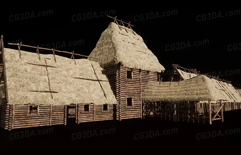中世纪村庄房屋-Medieval Village Houses Pack