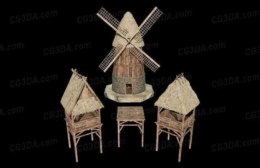 中世纪村庄房屋-Medieval Village Houses Pack