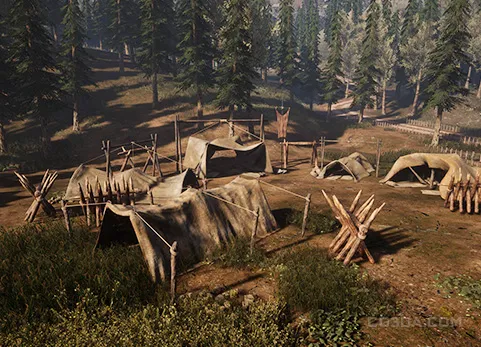 中世纪帐篷和露营道具包 - Medieval Tents & Camping Props Pack