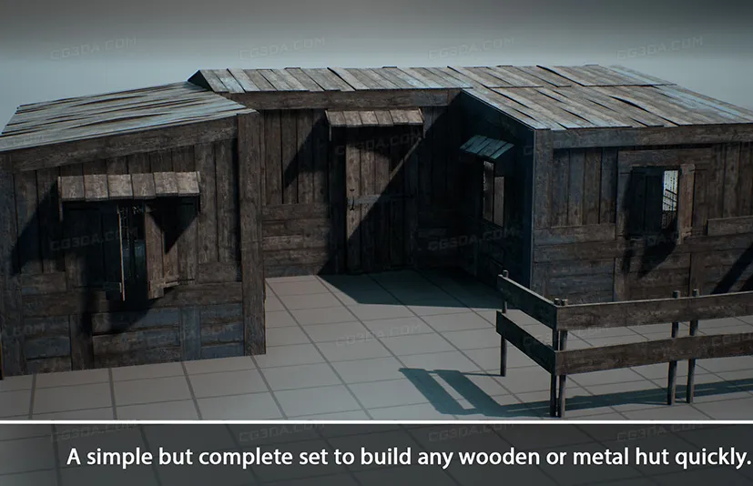 末世村庄和渔村小木屋 - Modular Hut Pack