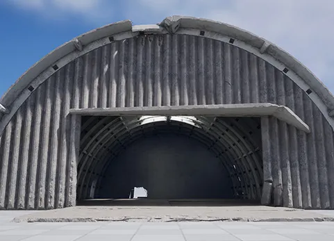混凝土机库 - Concrete hangar v.1