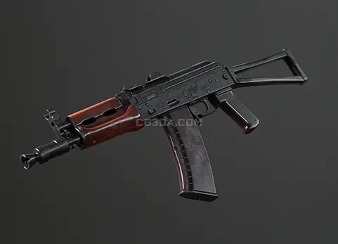 突击步枪-Animated AKS74U Assault Rifle FPS Weapons Pack