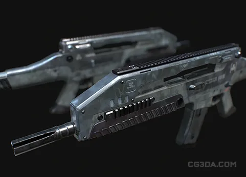 突击步枪-Animated XM8 Assault Rifle FPS Weapons Pack