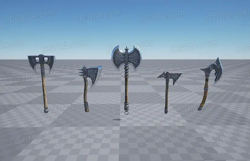 近战武器斧头-Axes Pack