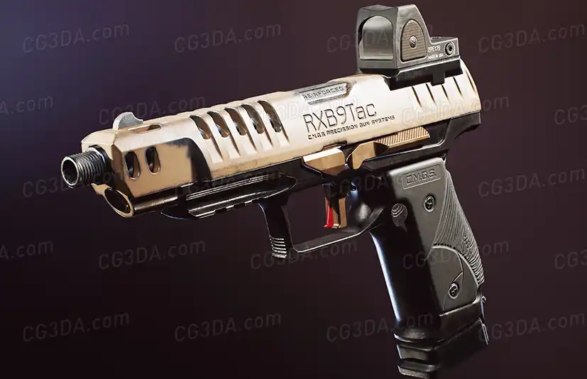 现代武器手枪枪械-(5) FPS 4K Custom Modern Handguns - VOL.4