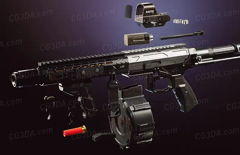 现代化军火武器霰弹枪-(5) FPS 4K Custom Modern Shotguns - VOL.1