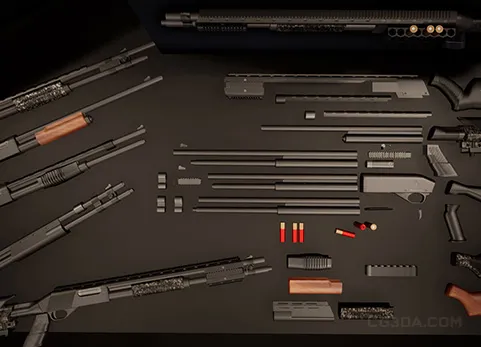 散弹枪套装 - Modular Weapons - Shotgun Pack Props