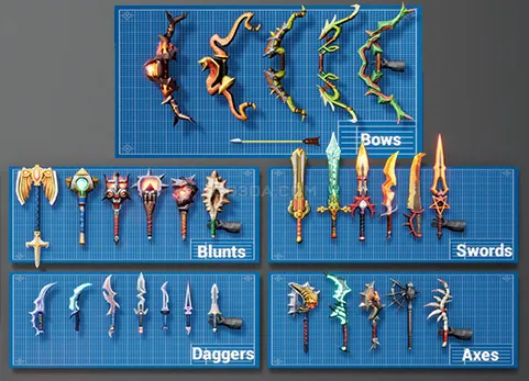 风格化奇幻武器 - Stylized Fantasy Weapons