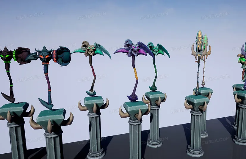 风格化的神话武器 - Stylized Mythical Weapons