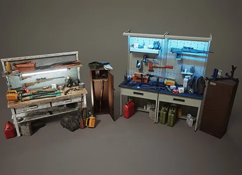 补给品和枪支安全屋 - Safe House VOL.1 - Supplies and Guns (Nanite and Low Poly)