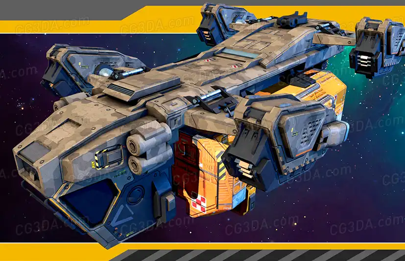 航行货运宇宙飞船-Cargo Spaceship with Flight System