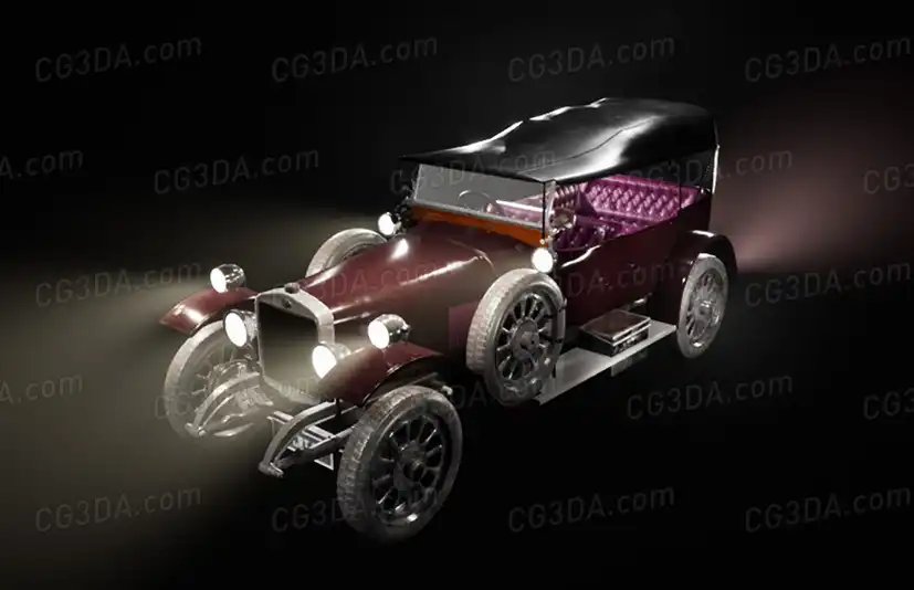 老爷车-Driveable Classic Car / Vehicle ( Rigged , Customizable )