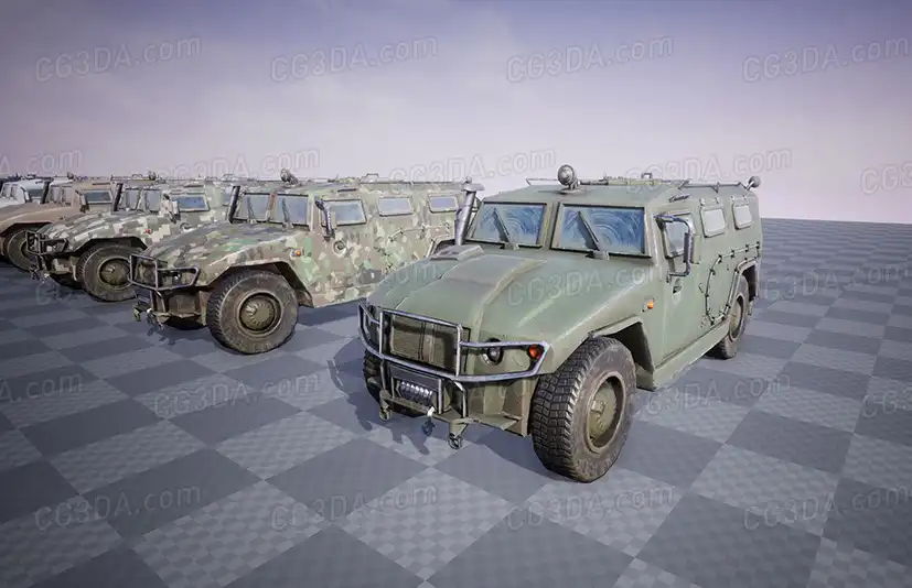 军用车辆/防爆汽车-[Functional] GAZ Tiger / Combat Vehicle / 6 Versions