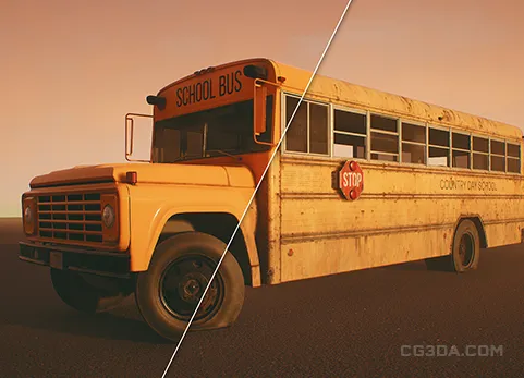校车巴士-HQ Retro School Bus