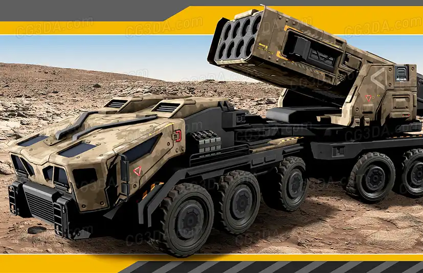 军用导弹卡车-Military Missile Truck