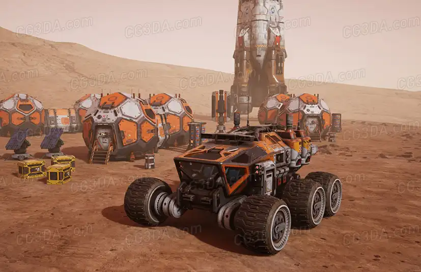 火星殖民地道具和车辆-Mars Colony Props and Vehicle