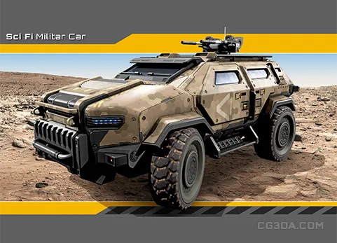 科幻军用车辆-SciFi Military Car