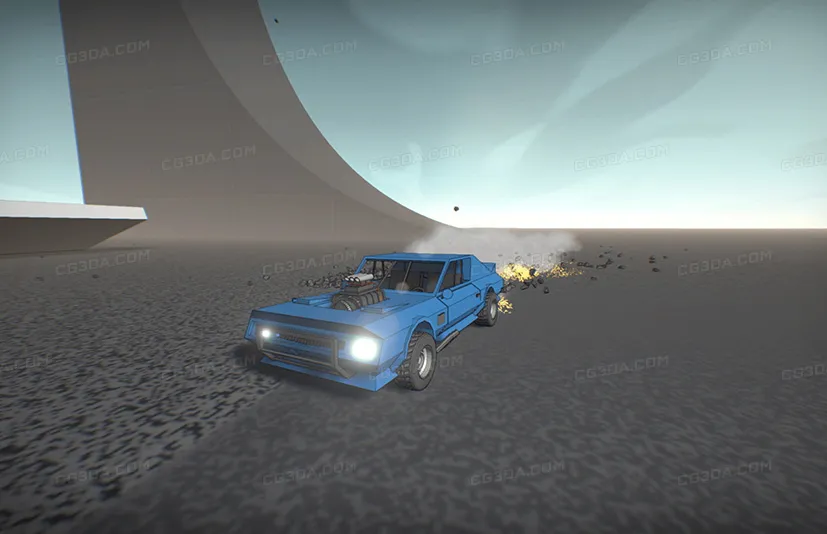 汽车物理设置资产 - PolyCar - Car physics assets