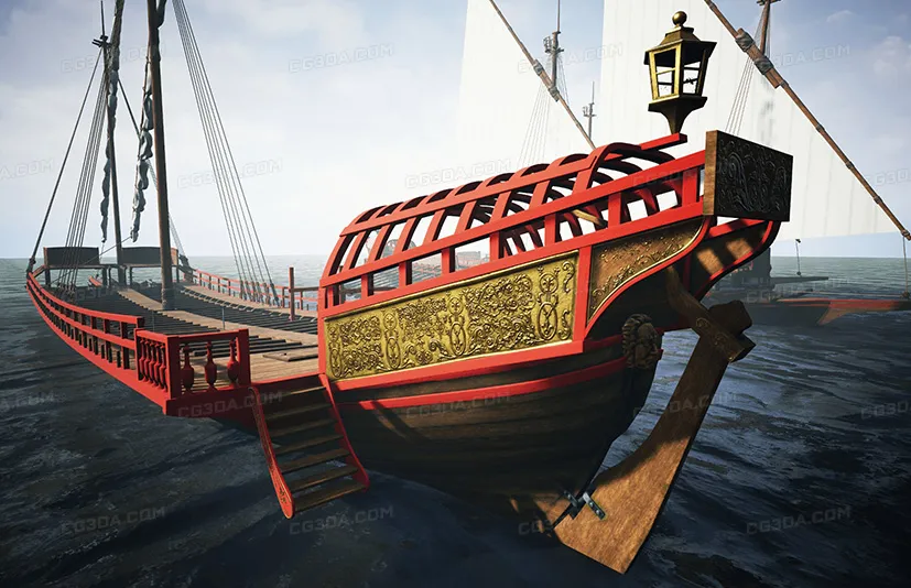 中世纪帆船-Medieval Galley