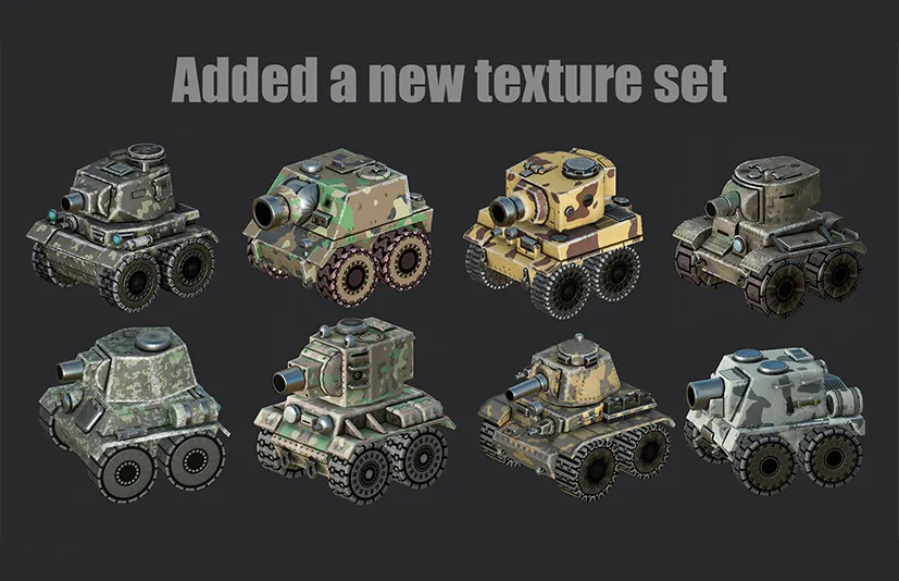 卡通坦克 - Set of Cartoon Tanks