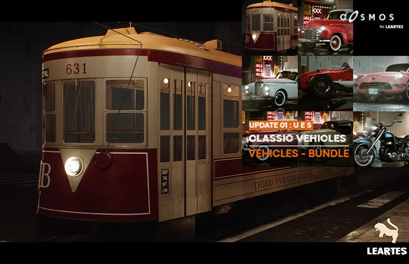 经典车辆组合包 - Classic Vehicles Bundle / Driveable / Functional ( Set of 8 Vehicles )