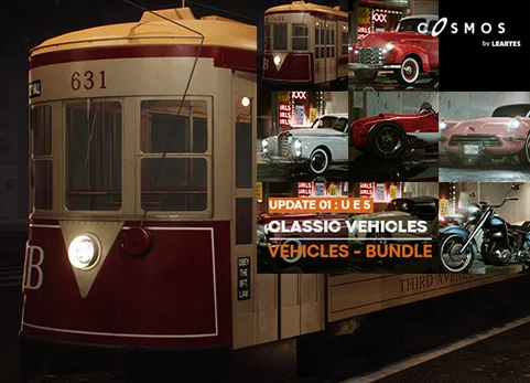 经典车辆组合包 - Classic Vehicles Bundle / Driveable / Functional ( Set of 8 Vehicles )