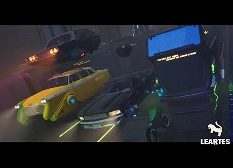 可驾驶赛博朋车辆套装 7件套 - Driveable / Animated Cyberpunk / Futuristic Vehicles Set ( Set of 7 )